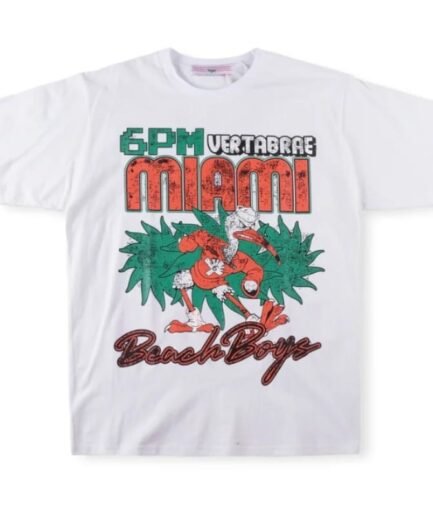 Vertabrae 6 PM Miami T-shirt White