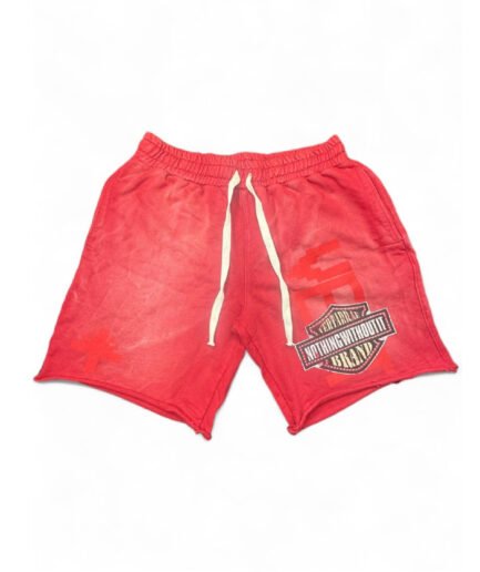 Vertabrae Emblem Shorts Red