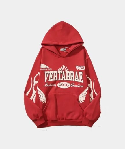 Vertabrae Vert Patch Hoodie Red