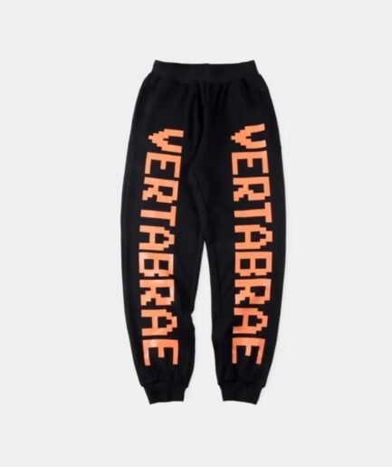 Vertabrae Logo Sweatpants Black/Orange