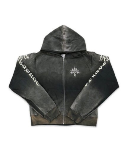 Vertabrae Tattoo Zip up Hoodie