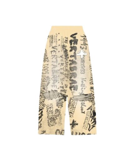 Vertabrae VERT Ivory Graffiti Sweatpants